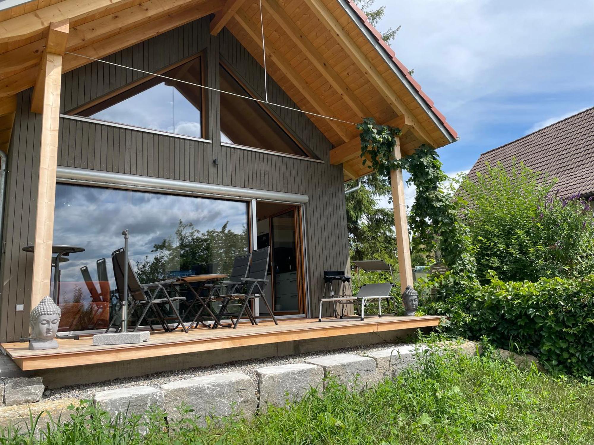 Zweistoeckiges Natur-Holzhaus Mit Berg- & Seesicht Horgenzell Buitenkant foto